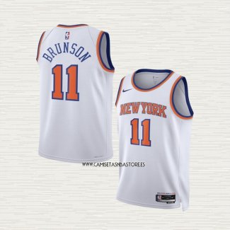 Jalen Brunson NO 11 Camiseta Nino New York Knicks Association 2022-23 Blanco