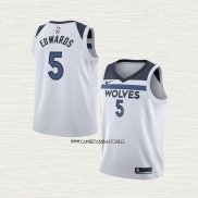 Anthony Edwards NO 5 Camiseta Nino Minnesota Timberwolves Association 2022-23 Blanco