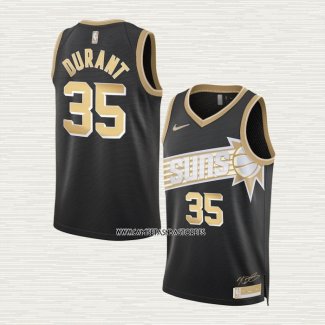 Kevin Durant NO 35 Camiseta Phoenix Suns Select Series Oro Negro