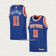 Jalen Brunson NO 11 Camiseta Nino New York Knicks Icon 2022-23 Azul