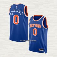 Donte Divincenzo NO 0 Camiseta New York Knicks Icon Azul