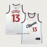 Paul George NO 13 Camiseta Los Angeles Clippers Association 2024-25 Blanco