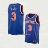 Josh Hart NO 3 Camiseta New York Knicks Icon Azul