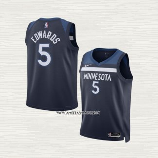 Anthony Edwards NO 5 Camiseta Nino Minnesota Timberwolves Icon Azul