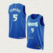 Anthony Edwards NO 5 Camiseta Minnesota Timberwolves Ciudad Azul